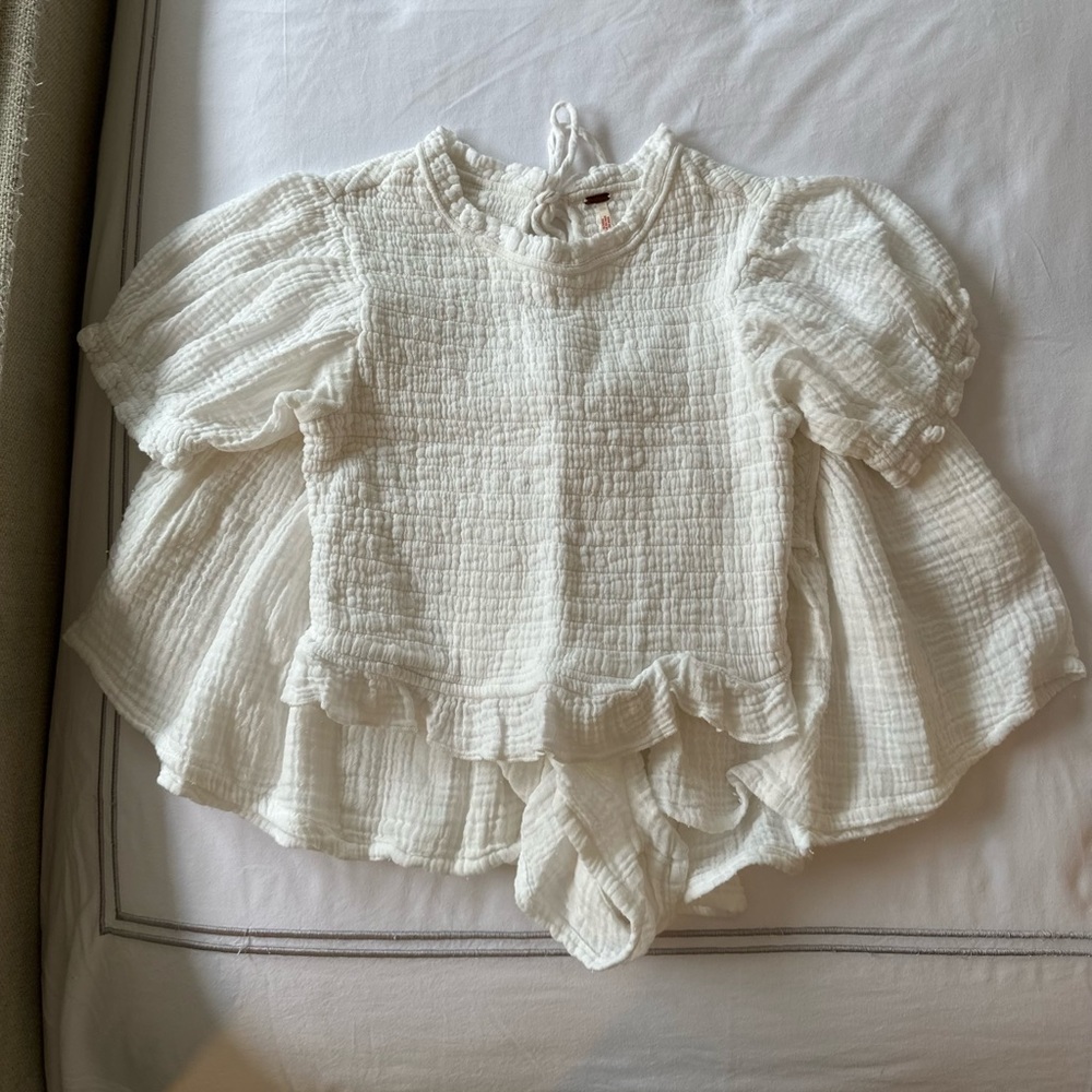 Free People White Gauze Set S